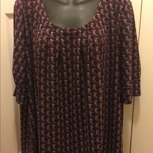 Daisy Fuentes Geometric Print Top